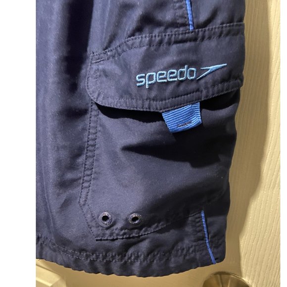 Speedo Men's Swim Trunk blue shorts size Medium - Picture 6 of 9